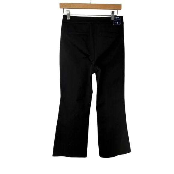 J.Crew Kelsey Pant Black Size 2 | Minimalist Cropped Flare | Quiet Luxury Office - Picture 4 of 12